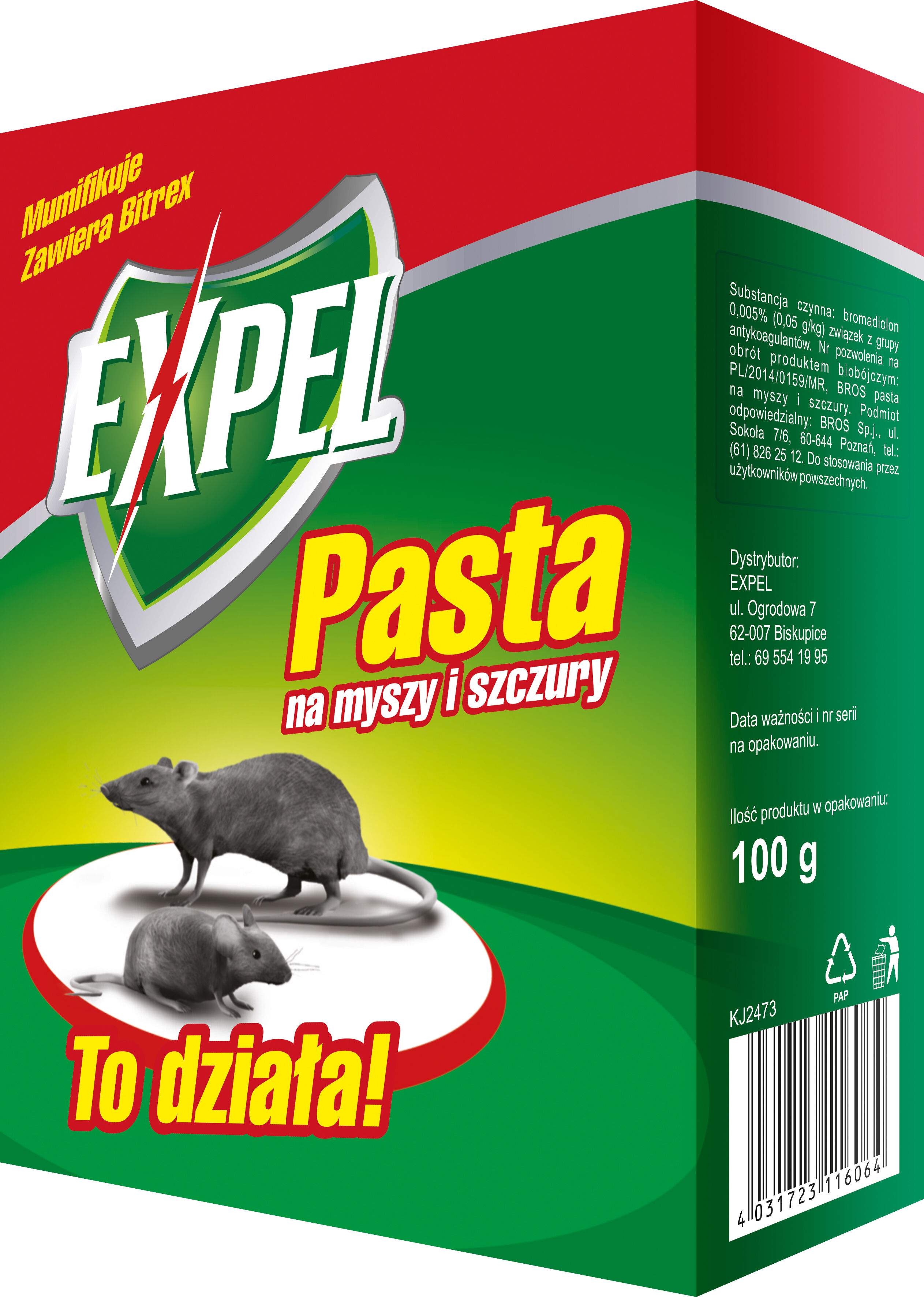 Pasta Na Myszy I Szczury G Expel Bricomarche Pl