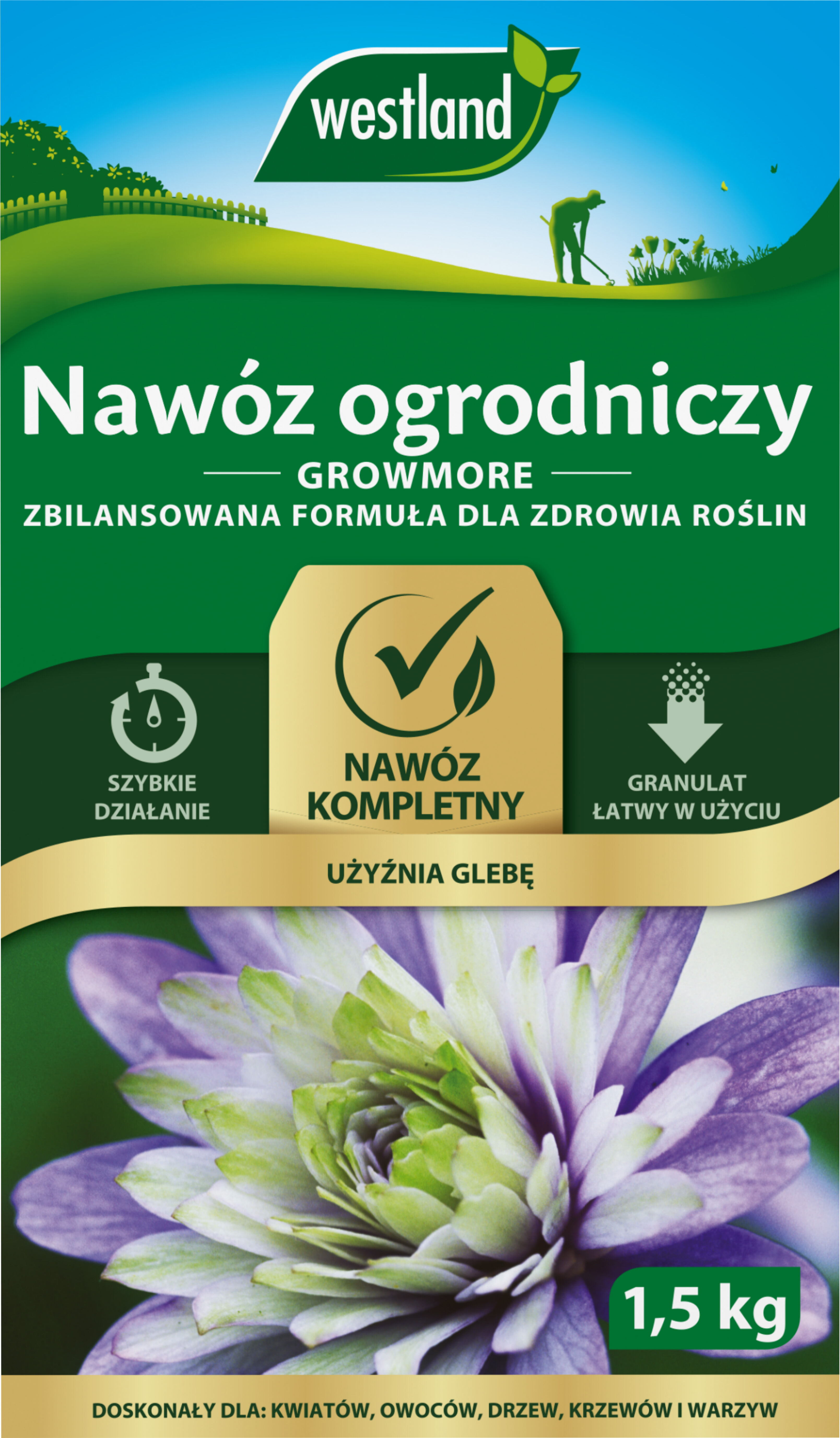 Nawóz ogrodniczy Growmore 1 5 kg Westland Bricomarche pl