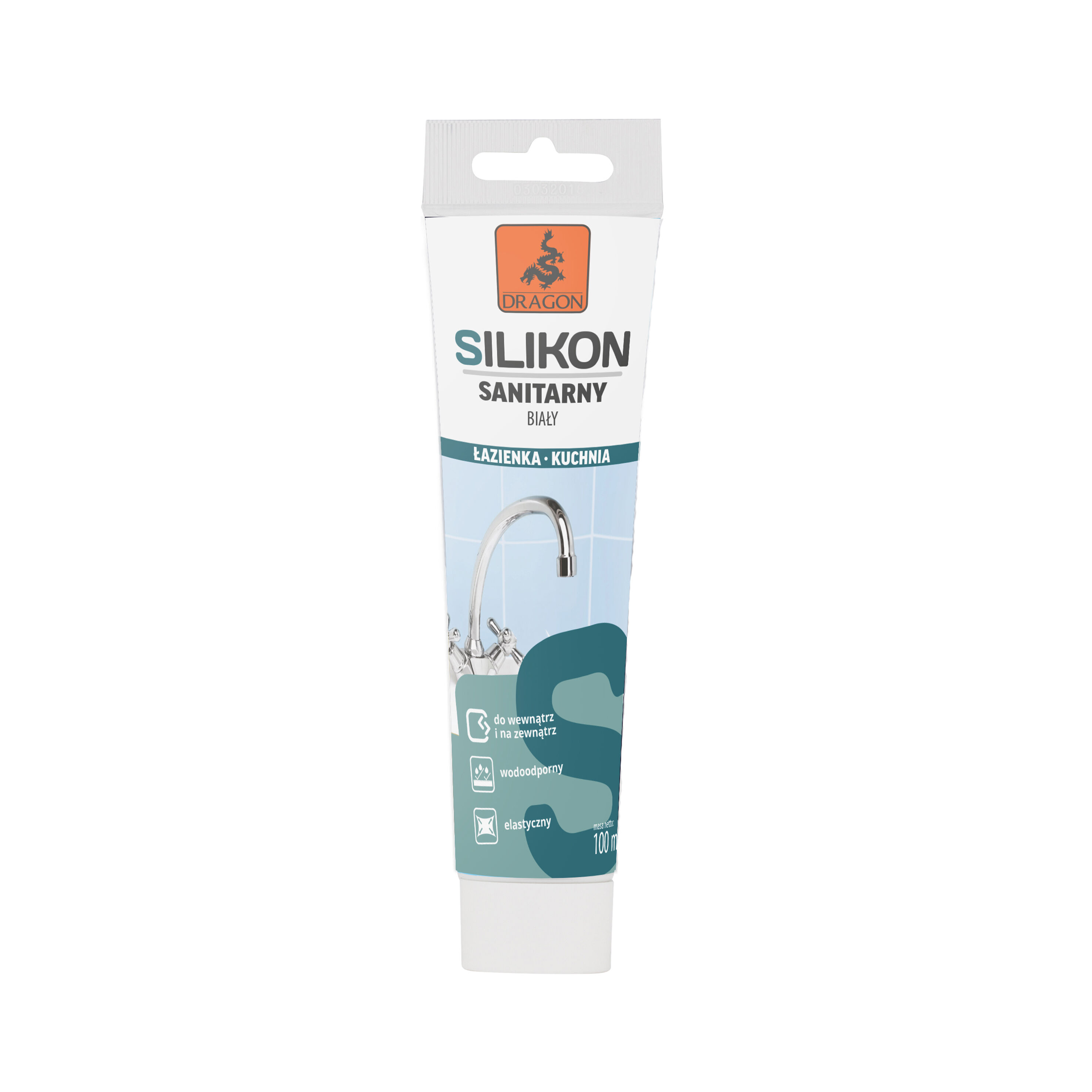 Silikon sanitarny 100 ml biały Dragon Bricomarche pl