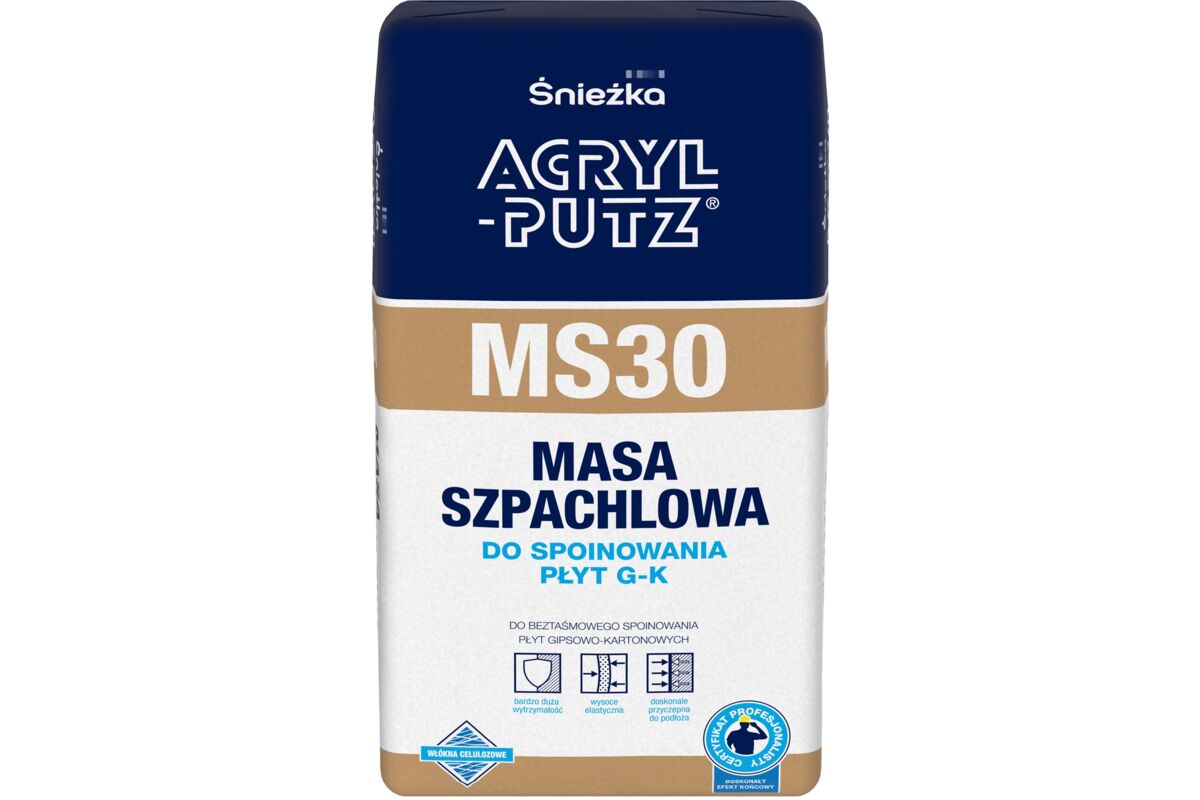 Masa Szpachlowa do spoinowania płyt G K MS30 20 kg Acryl Putz