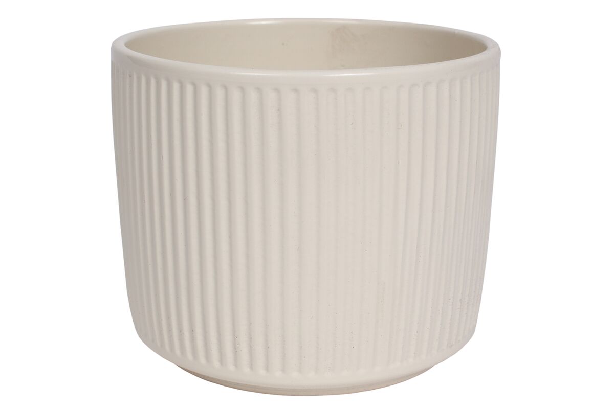 Osłonka ceramiczna cylinder 14 cm krem Bricomarche pl