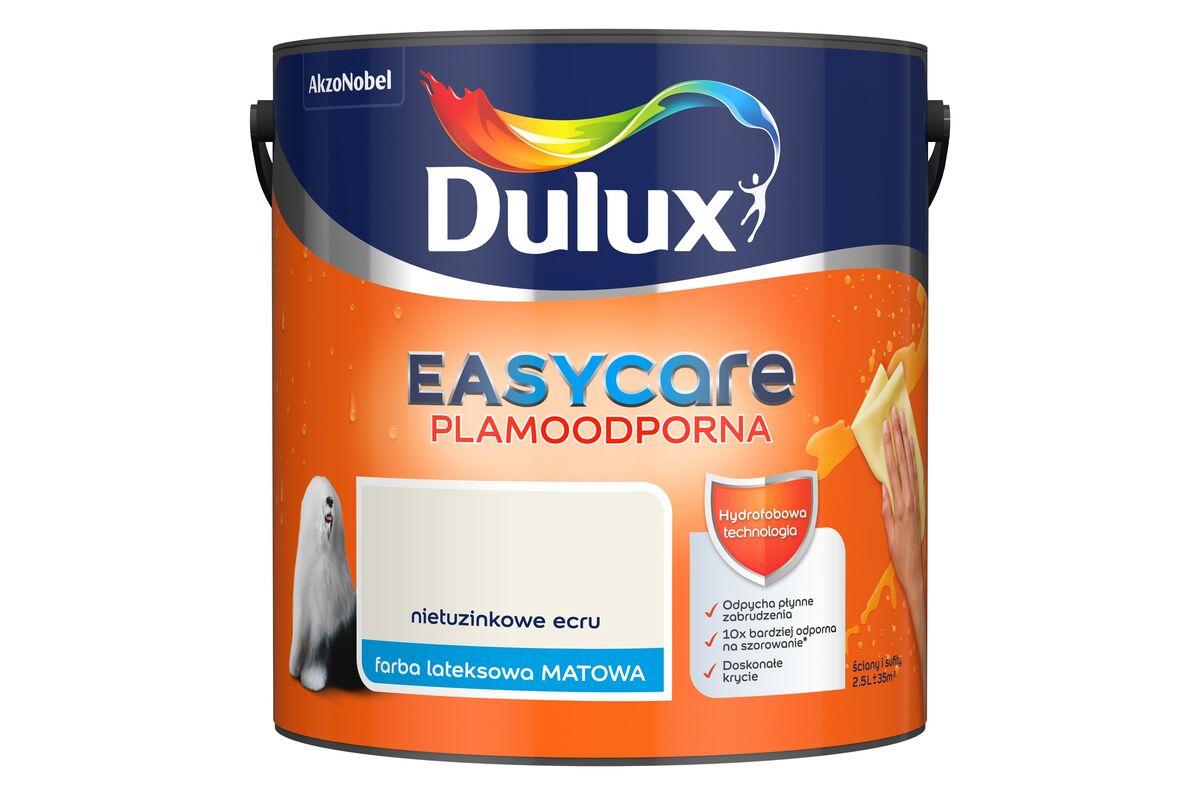 Farba Plamoodporna Dulux Easycare Nietuzinkowe Ecru L Bricomarche Pl