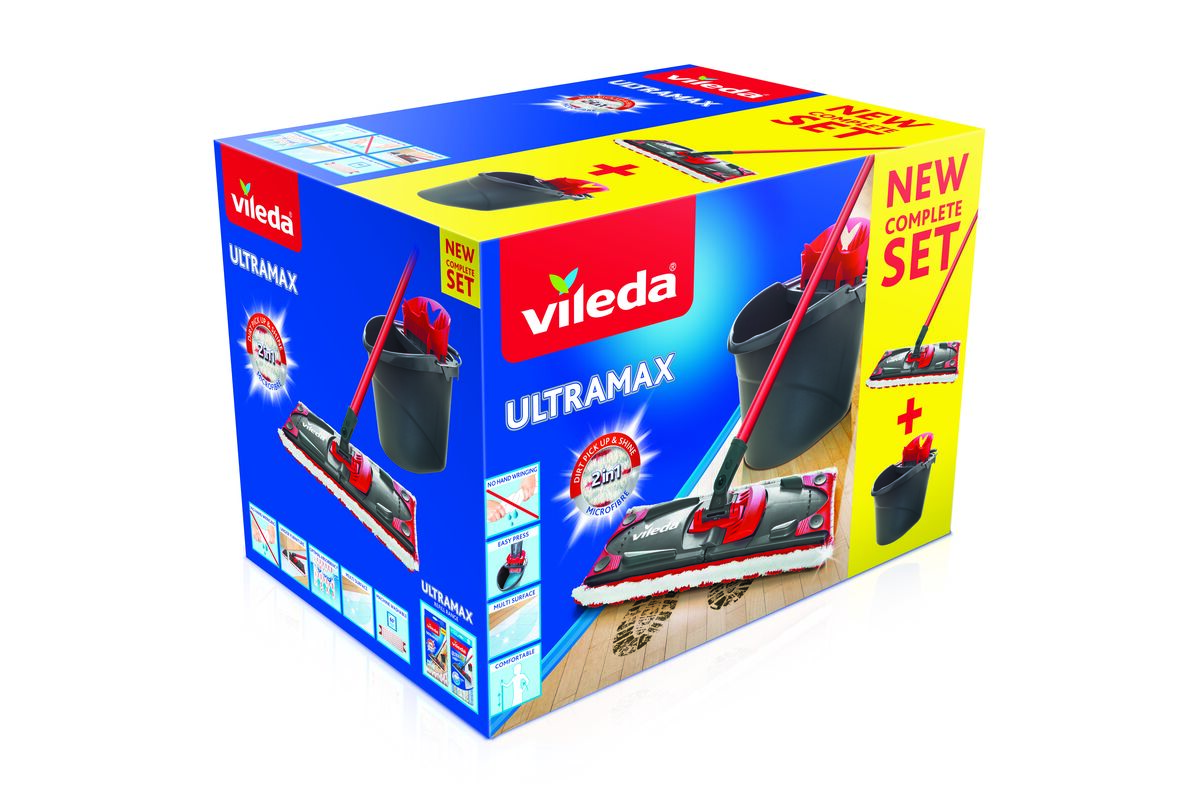 Zestaw Vileda UltraMax BOX mop plus wiadro w komplecie sprawdź na