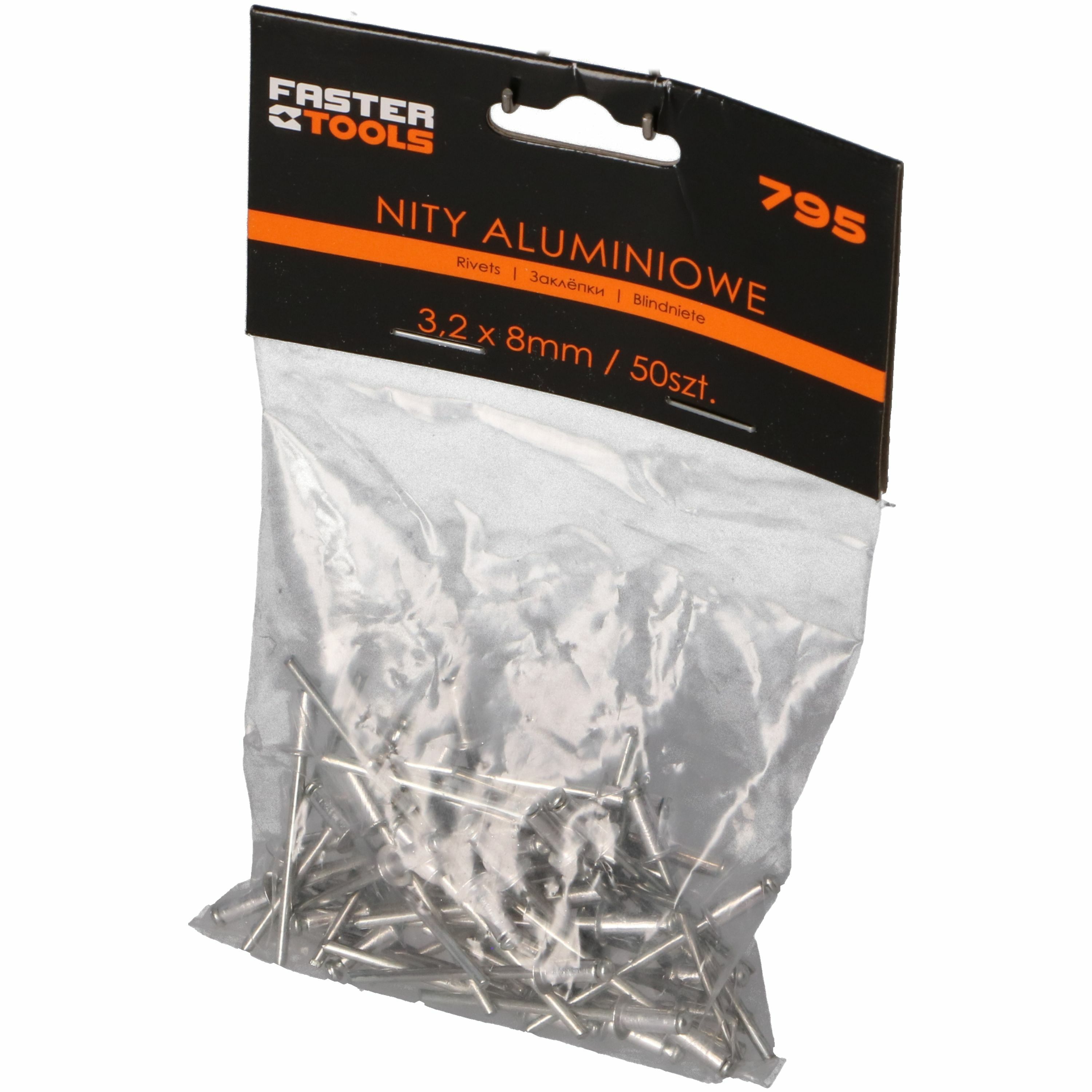 Nity Aluminiowe X Mm Sztuk Faster Tools Bricomarche Pl