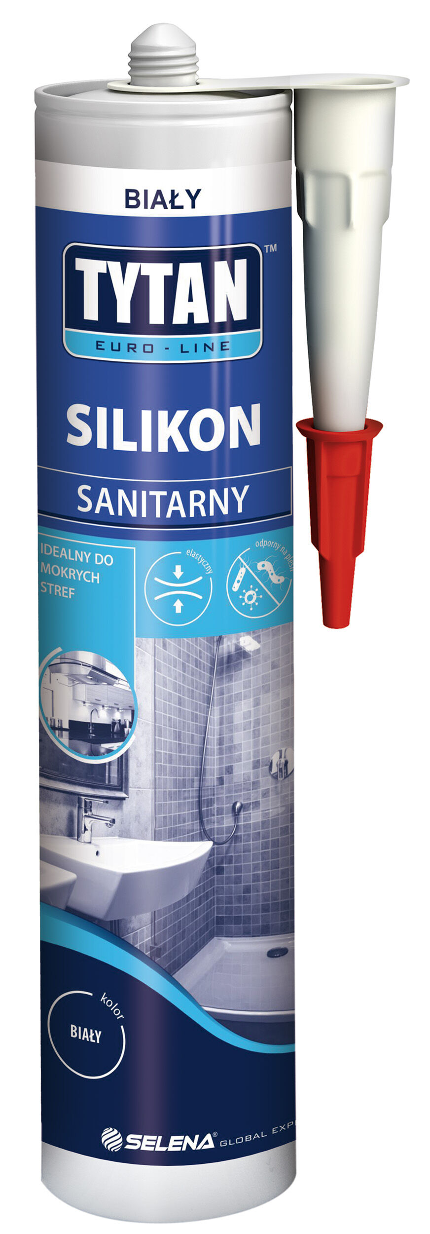 Silikon Sanitarny TYTAN EUROLINE Biały 280 Ml - Bricomarche.pl