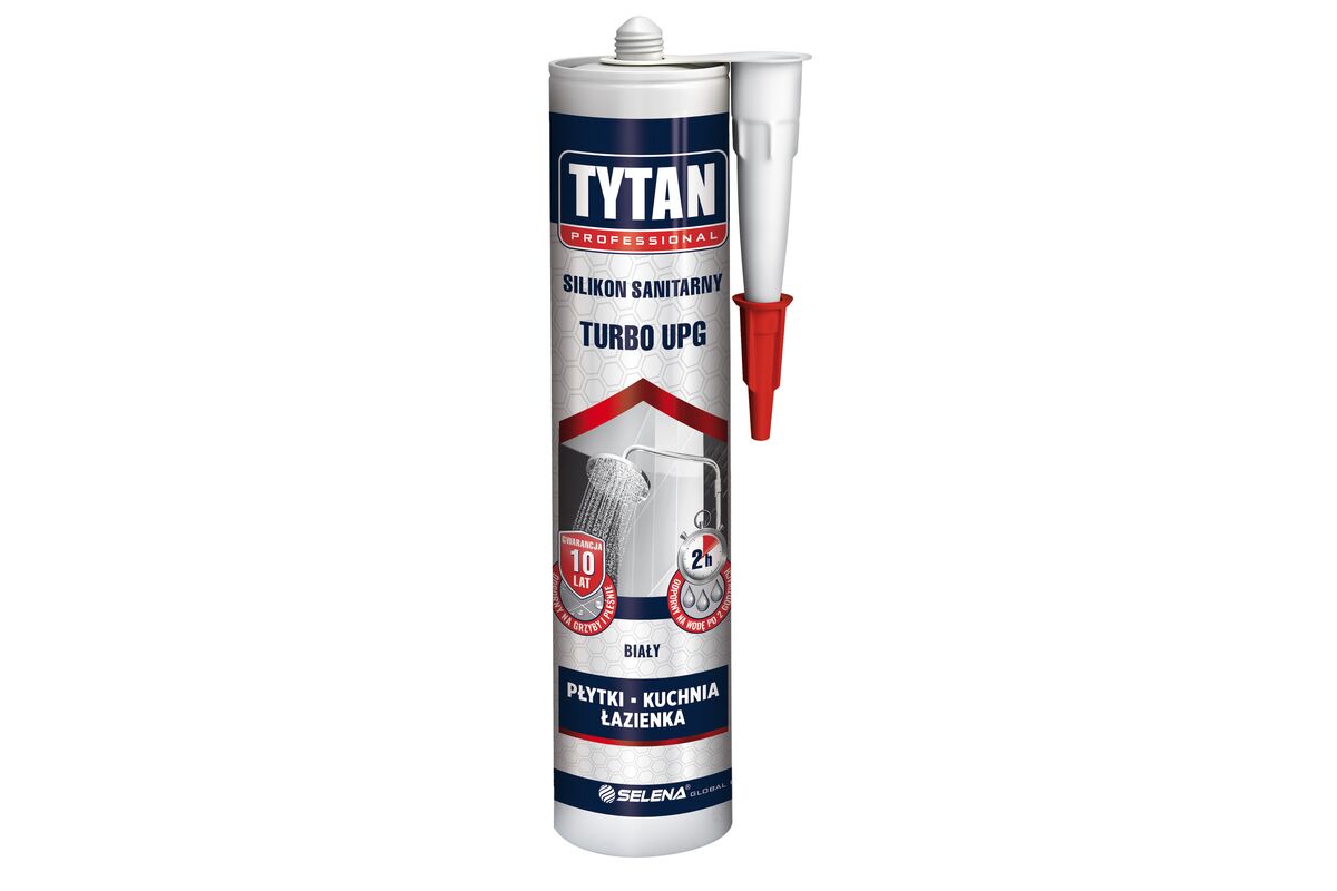 Silikon Sanitarny TURBO TYTAN PROFESSIONAL Biały 280 Ml - Bricomarche.pl