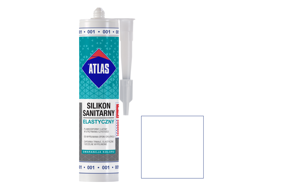 Silikon Sanitarny Elastyczny 001 Biały 280 Ml Atlas - Bricomarche.pl