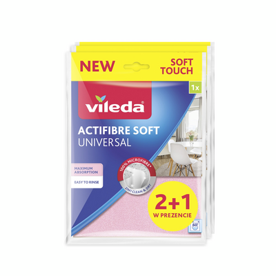 Ściereczka Vileda Actifibre Soft 18 x 26 cm 2+ 1 gratis