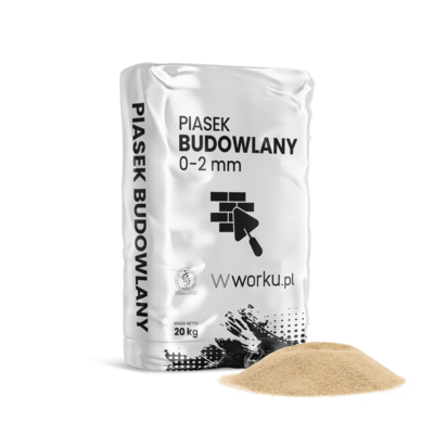 Piasek budowlany 0-2 mm 20 kg