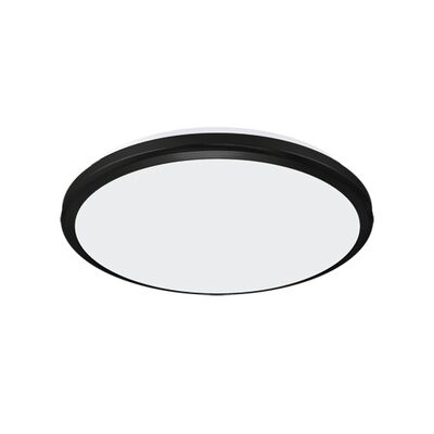 Plafoniera hermetyczna PLANAR LED 18 W black nW strühm