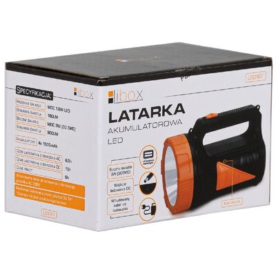 Latarka akumulatorowa LED 1,6 W ze światłem bocznym 3 W LB0167 libox