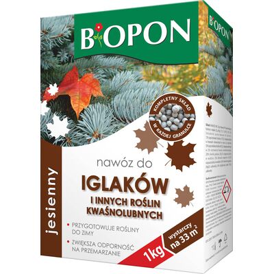 Фото - Інший садовий інструмент Nawóz jesienny do iglaków 1 kg Bopon