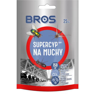 Preparat do oprysku na muchy Supercyp 6WP 25 g BROS