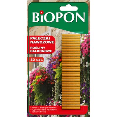 Pałeczki nawozowe do roślin balkonowych 30 sztuk Bopon
