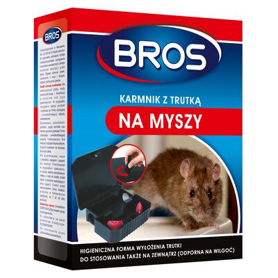 Karmnik z trutką na myszy BROS