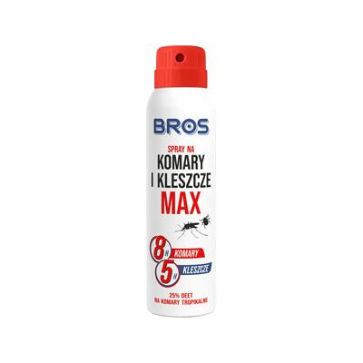 Spray na komary i kleszcze MAX 90 ml BROS