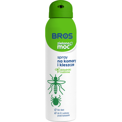 Zielona Moc spray na komary i kleszcze 90 ml BROS