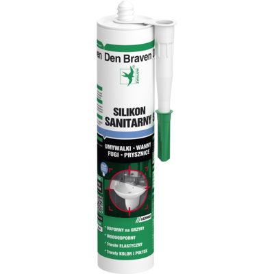 Silikon sanitarny bezbarwny 300 ml