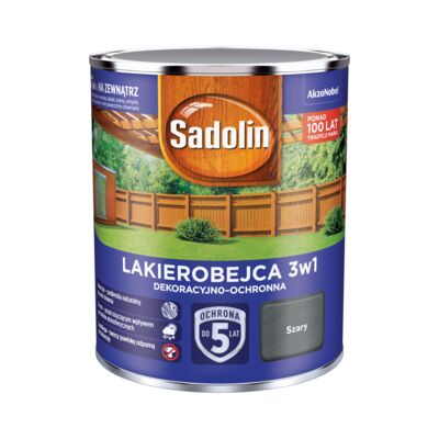 Lakierobejca Dekoracyjno-Ochronna 3w1 Szary 0,7 l Sadolin