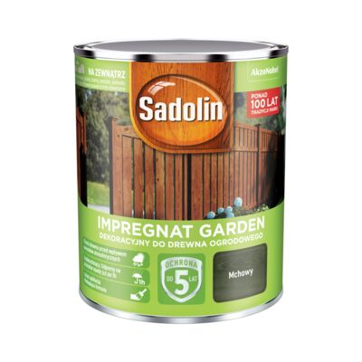 Impregnat Dekoracyjny do drewna ogrodowego Garden Mchowy 0,7 l Sadolin