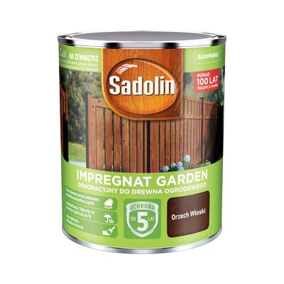 Impregnat Dekoracyjny do drewna ogrodowego Garden Orzech Włoski 0,7 l Sadolin