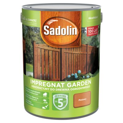 Impregnat Dekoracyjny do drewna ogrodowego Garden Piniowy 5 l Sadolin