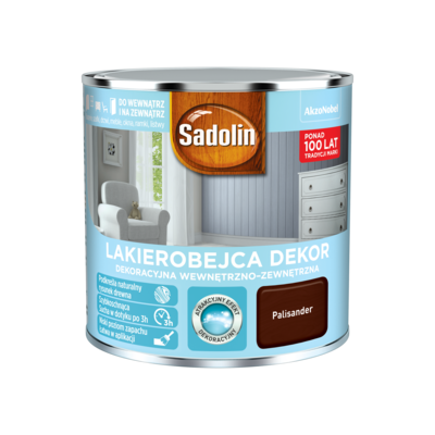 Lakierobejca Dekoracyjna Wewnętrzno-Zewnętrzna Dekor Palisander 0,25 l Sadolin