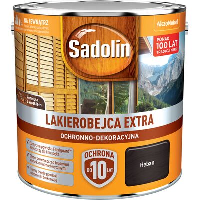 Lakierobejca Ochronno-Dekoracyjna Extra Heban 2,5 l Sadolin