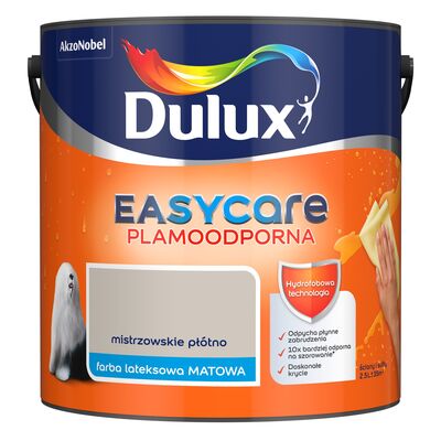 Farba lateksowa EasyCare Plamoodporna Mistrzowskie Płótno 2,5 l Dulux