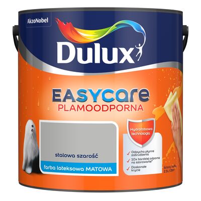 Farba lateksowa EasyCare Plamoodporna Stalowa Szarość 2,5 l Dulux