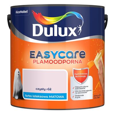 Farba lateksowa EasyCare Plamoodporna Czysty Róż 2,5 l Dulux