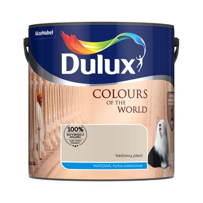 Farba lateksowa Dulux Kolory Świata Beżowy Pled 2,5 l