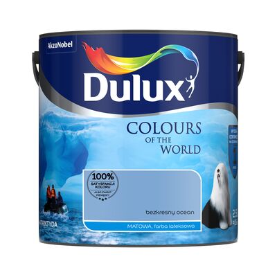 Farba lateksowa Dulux Kolory Świata Bezkresny Ocean 2,5 l