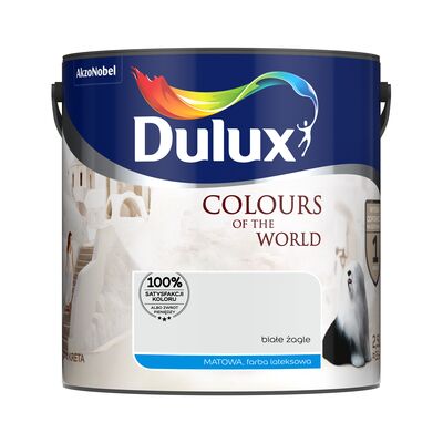 Farba lateksowa Dulux Kolory Świata Biale Żagle 2,5 l
