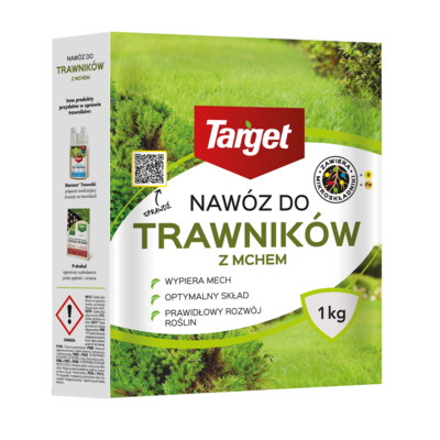 Nawóz granulowany do trawników z mchem 1 kg Target