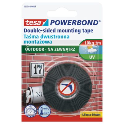 Taśma montażowa POWERBOND na zewnątrz, 1, 5 m x 19 mm, tesa