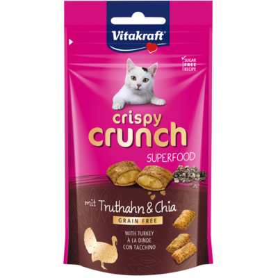 Przysmak dla kota Crispy Crunch indyk/chia 60 g Vitakraft