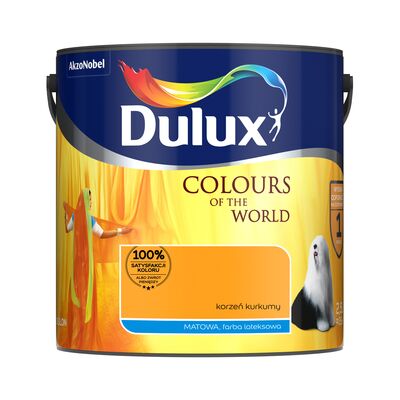 Farba lateksowa Dulux Kolory Świata Korzen Kurkumy 2,5 l