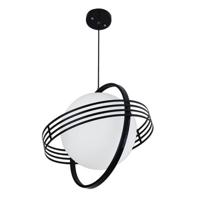 Lampa wisząca Saturno B czarna