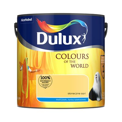 Farba lateksowa Dulux Kolory Świata Słoneczne Sari 2,5 l