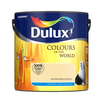 Farba lateksowa Dulux Kolory Świata Dojrzewajacy Banan 2,5 l