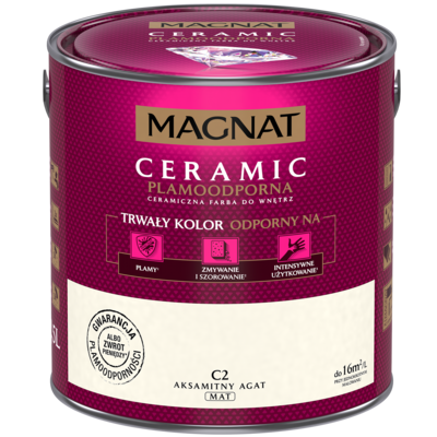 Farba ceramiczna MAGNAT Ceramic aksamitny agat C2 2,5 l