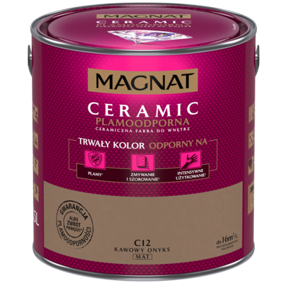 Farba ceramiczna MAGNAT Ceramic kawowy onyks C12 2,5 l