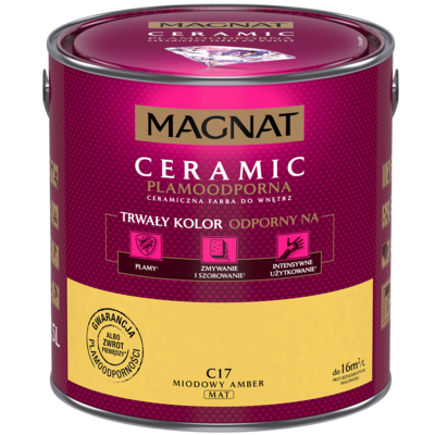 Farba ceramiczna MAGNAT Ceramic miodowy amber C17 2,5 l