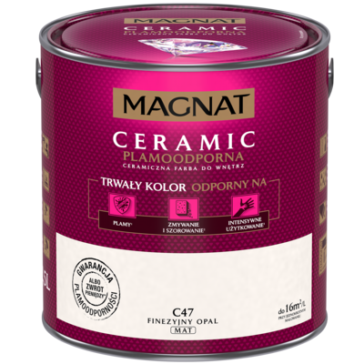 Farba ceramiczna MAGNAT Ceramic finezyjny opal C47 2,5 l