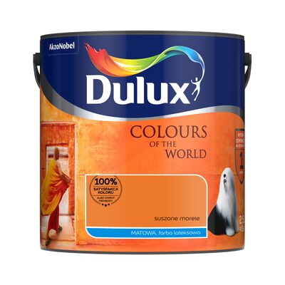 Farba lateksowa Dulux Kolory Świata Suszone Morele 2,5 l