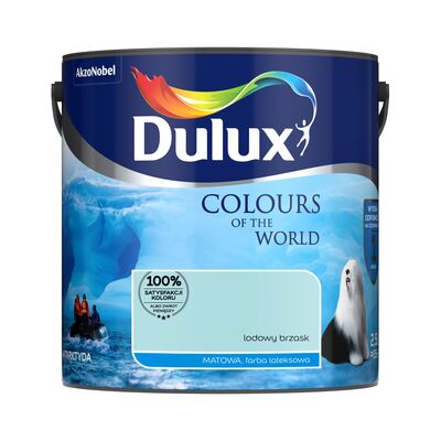 Farba lateksowa Dulux Kolory Świata Lodowy Brzask 2,5 l