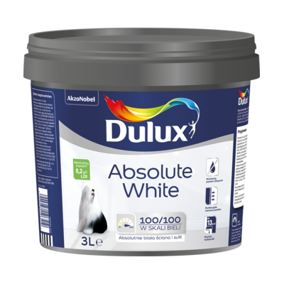 Farba akrylowa Dulux Absolute White 3 l Dulux