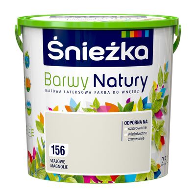 Farba lateksowa Barwy Natury stalowe magnolie 2,5 l Śnieżka