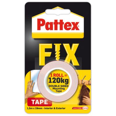 Taśma dwustronna FIX 120 kg 1,5 m x 19 mm Pattex